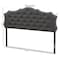 Baxton Studio Aurora Modern Dark Grey Queen Size Headboard 142-7766 - alternate 2
